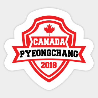 Team Canada Pyeongchang 2018 Sticker